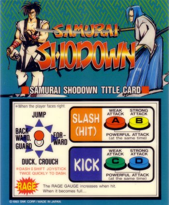 Mini-Marquee Samurai Shodown