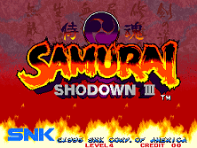 PCB Samurai Shodown 3: Blades of Blood